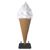 Mega Ice Cream Cone for Outside 185 cm on wheels